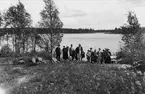 Strandhugg på Vinterstanäset Hässjön