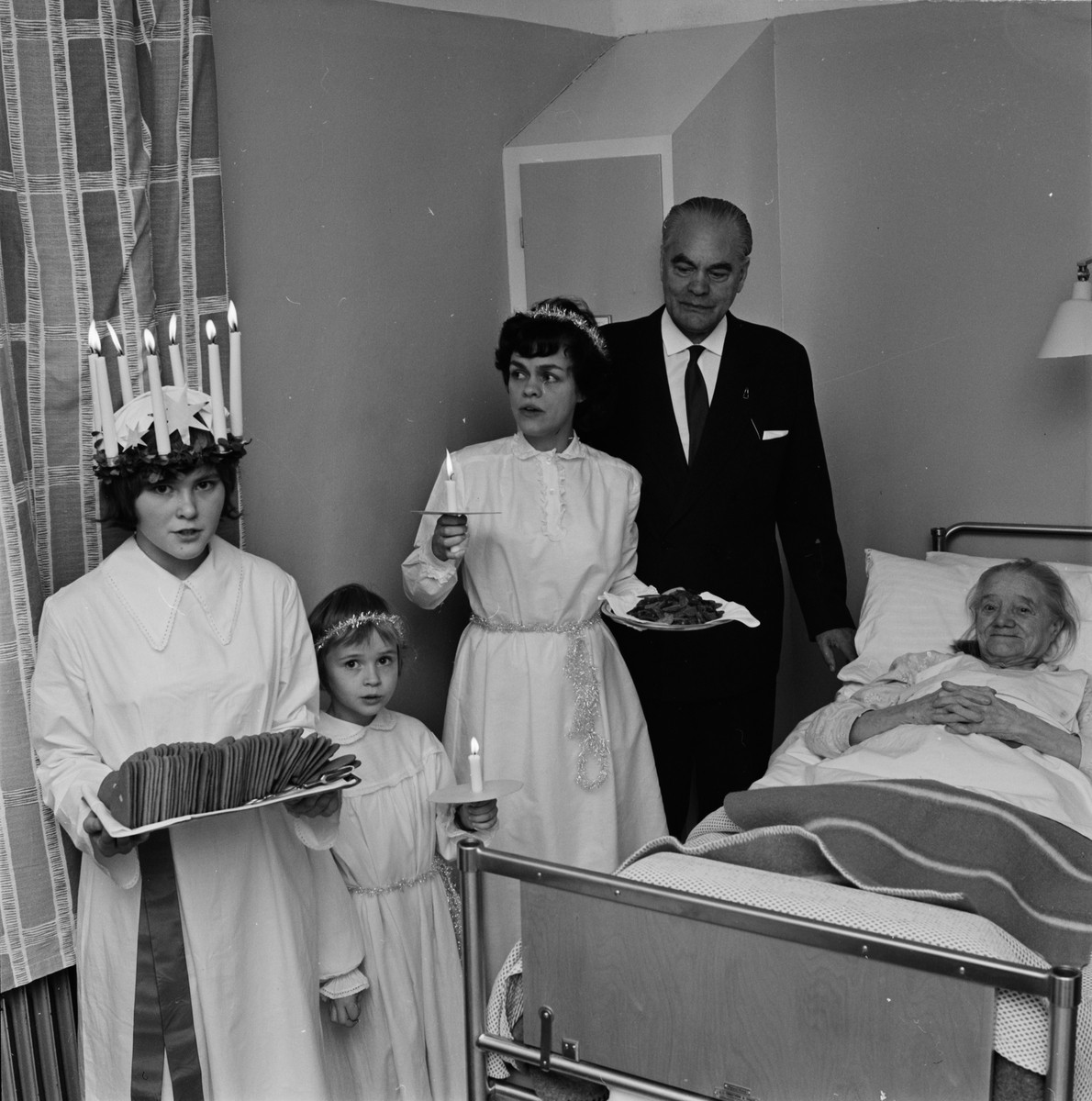 Lucia på Epidemiska sjukhuset, Uppsala 1961