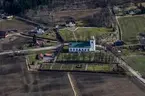 Flygfoto över Skärstads kyrka i Jönköpings kommun.