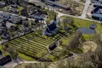 Flygfoto över Stockaryds kyrka i Sävsjö kommun.