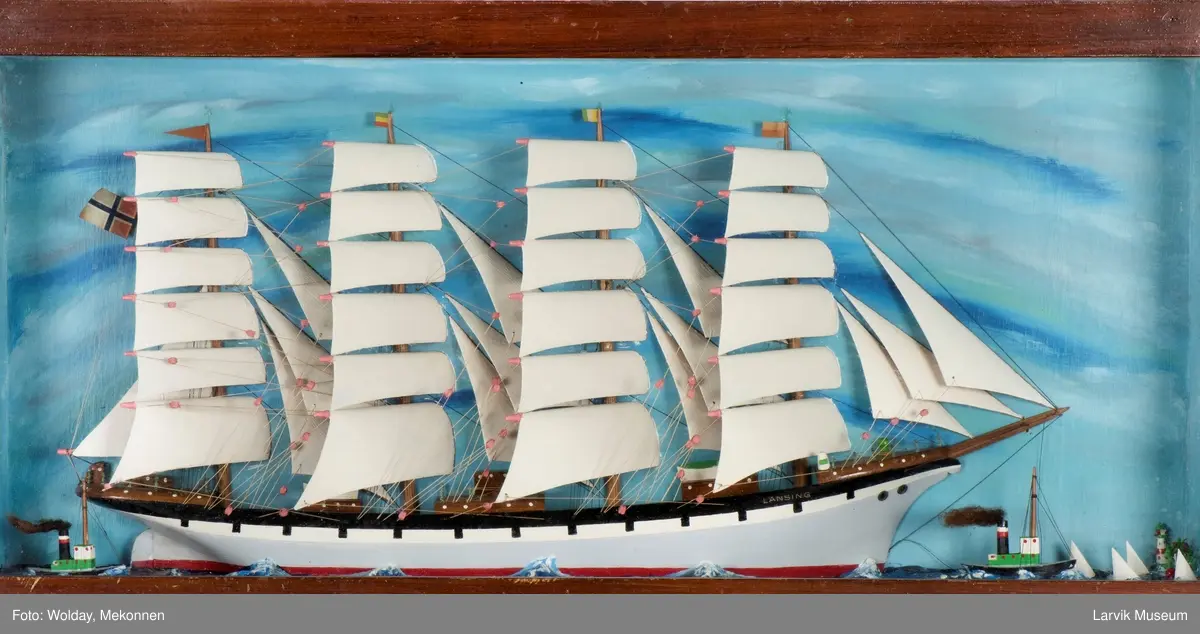 Seilskuten, fullriggeren LANCING