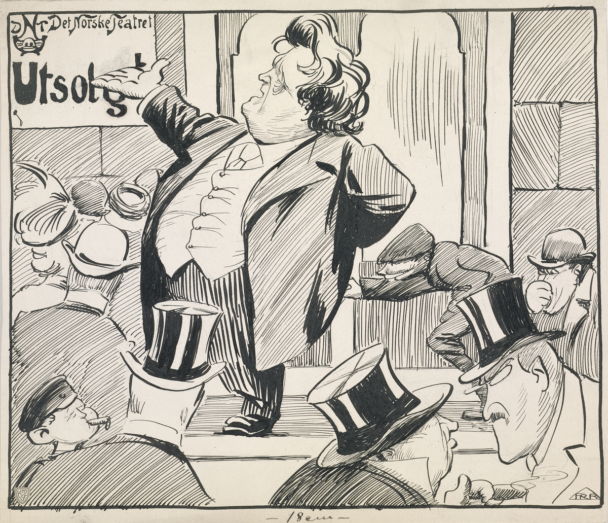 karikatur, mann, helfigur