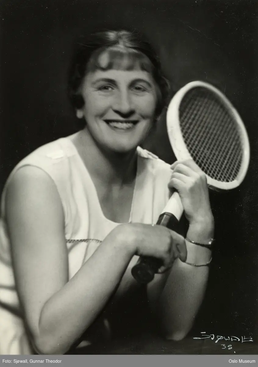 portrett, kvinne, tennisspiller, brystbilde, tennisracket