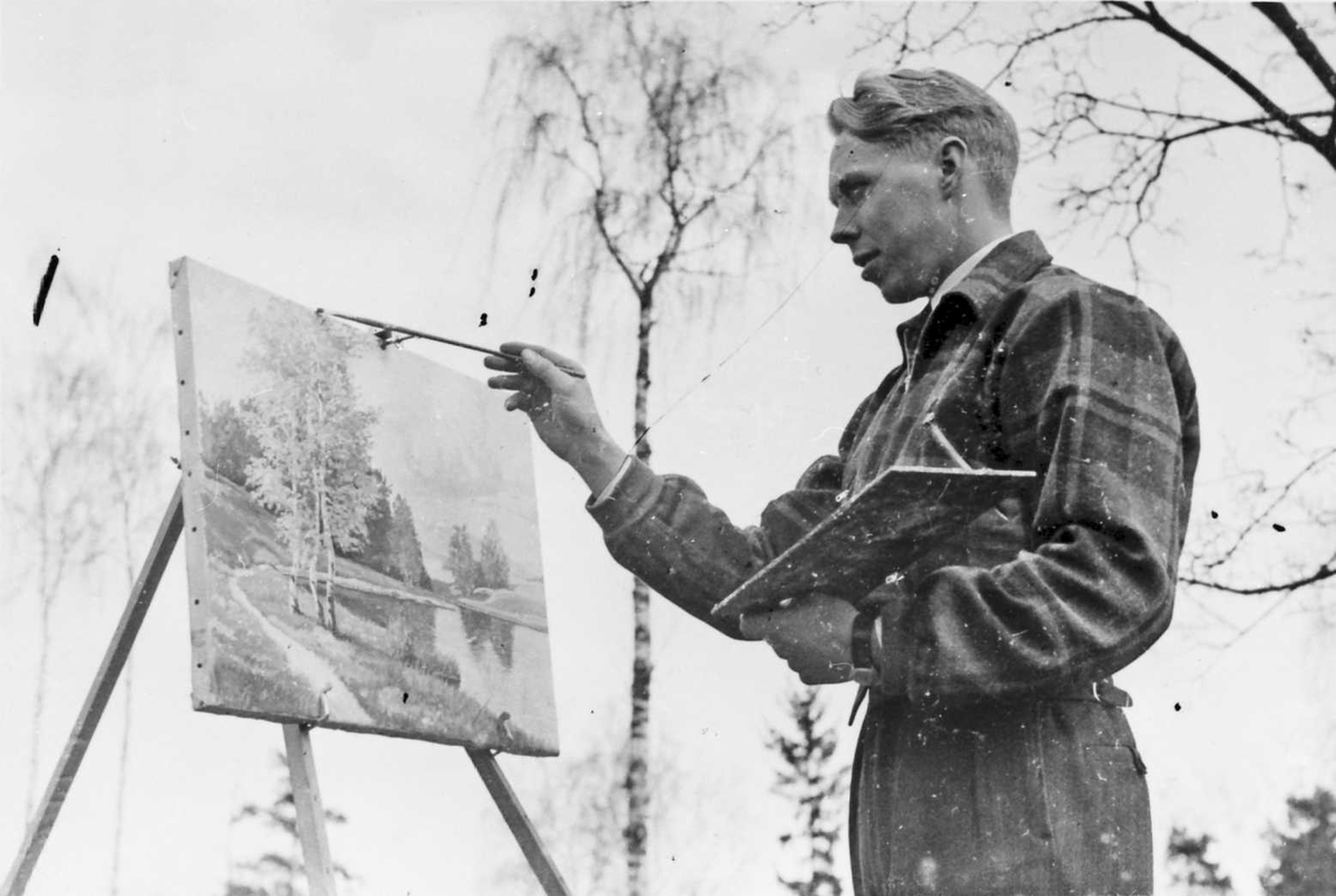 Mann, maleri. Ottar Nysveen. 