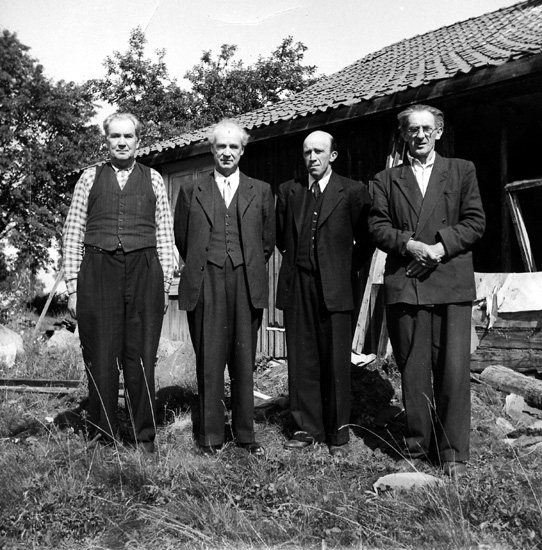 Fr v: Olov Olovsson, K J Olsson, Nils Henriksson, Axel Frithiofsson.