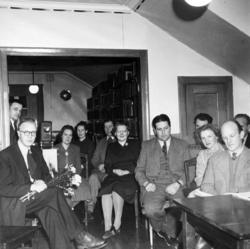 Konstcirkelavslutning i Torsby. Längst till vänster Oskar Ne