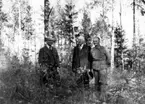 Fr.v: Sigurd Bograng, Bograngsberget, Karlot Arnesson, Nerby och Julius Jonsson.