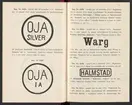 Svenska järnstämplar 1908-1929.
Tryckt.
Ur Carl Sahlins bergshistoriska samling.