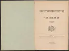 Registreringstidning för varumärken 1885. Serie A, Svenska järnstämplar.
Tryckt.
Ur Carl Sahlins bergshistoriska samling.