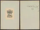 Registreringstidning för varumärken 1885. Serie A, Svenska järnstämplar.
Tryckt.
Ur Carl Sahlins bergshistoriska samling.