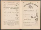 Registreringstidning för varumärken 1885. Serie A, Svenska järnstämplar.
Tryckt.
Ur Carl Sahlins bergshistoriska samling.