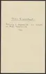Stora Kopparbergets kronologi. 

Ur Carl Sahlins bergshistoriska samling.