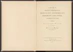 Stora Kopparbergs bergslag.
Porträtt- och tavelsamlingar.
Ur Carl Sahlins bergshistoriska samling.