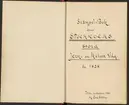 Stämpelbok över Stockholms stora järn- och metallvåg år 1838.
Handskrift.
Ur Carl Sahlins bergshistoriska samling.