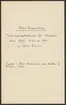 Stora Kopparbergets kronologi.

Ur Carl Sahlins bergshistoriska samling.