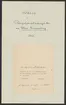 Stora Kopparbergets kronologi. 

Ur Carl Sahlins bergshistoriska samling.