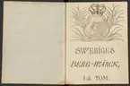 Stämpelbok vid Stockholms stora metallvåg.
Handskrift.
Ur Carl Sahlins bergshistoriska samling.