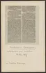 Husqvarna vapenfabriks kronologi.
Ur Carl Sahlins bergshistoriska samling.