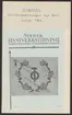 Höganäs stenkolsgruvors kronologi.
Ur Carl Sahlins bergshistoriska samling.