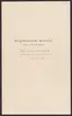 Kiirunavaara.
Kirunagruvans kronologi.
Ur Carl Sahlins bergshistoriska samling.