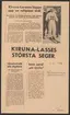 Kiirunavaara.
Kirunagruvans kronologi.
Ur Carl Sahlins bergshistoriska samling.
