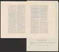 Uddeholmsverkens kronologi.
Uddeholms AB.
Ur Carl Sahlins bergshistoriska samling.