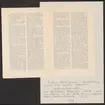 Uddeholmsverkens kronologi.
Uddeholms AB.
Ur Carl Sahlins bergshistoriska samling.