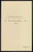 Uddeholmsverkens kronologi.
Uddeholms AB.
Ur Carl Sahlins bergshistoriska samling.