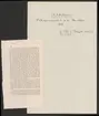 Uddeholmsverkens kronologi.
Uddeholms AB.
Ur Carl Sahlins bergshistoriska samling.