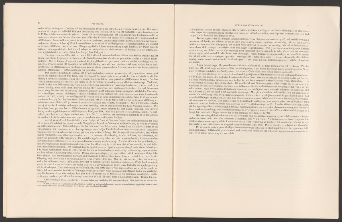 Stripa gruvfälts kronologi.
Ur Carl Sahlins bergshistoriska samling.