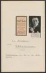 Uddeholmsverkens kronologi.
Uddeholms AB.
Ur Carl Sahlins bergshistoriska samling.
