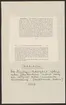 Uddeholmsverkens kronologi.
Uddeholms AB.
Ur Carl Sahlins bergshistoriska samling.