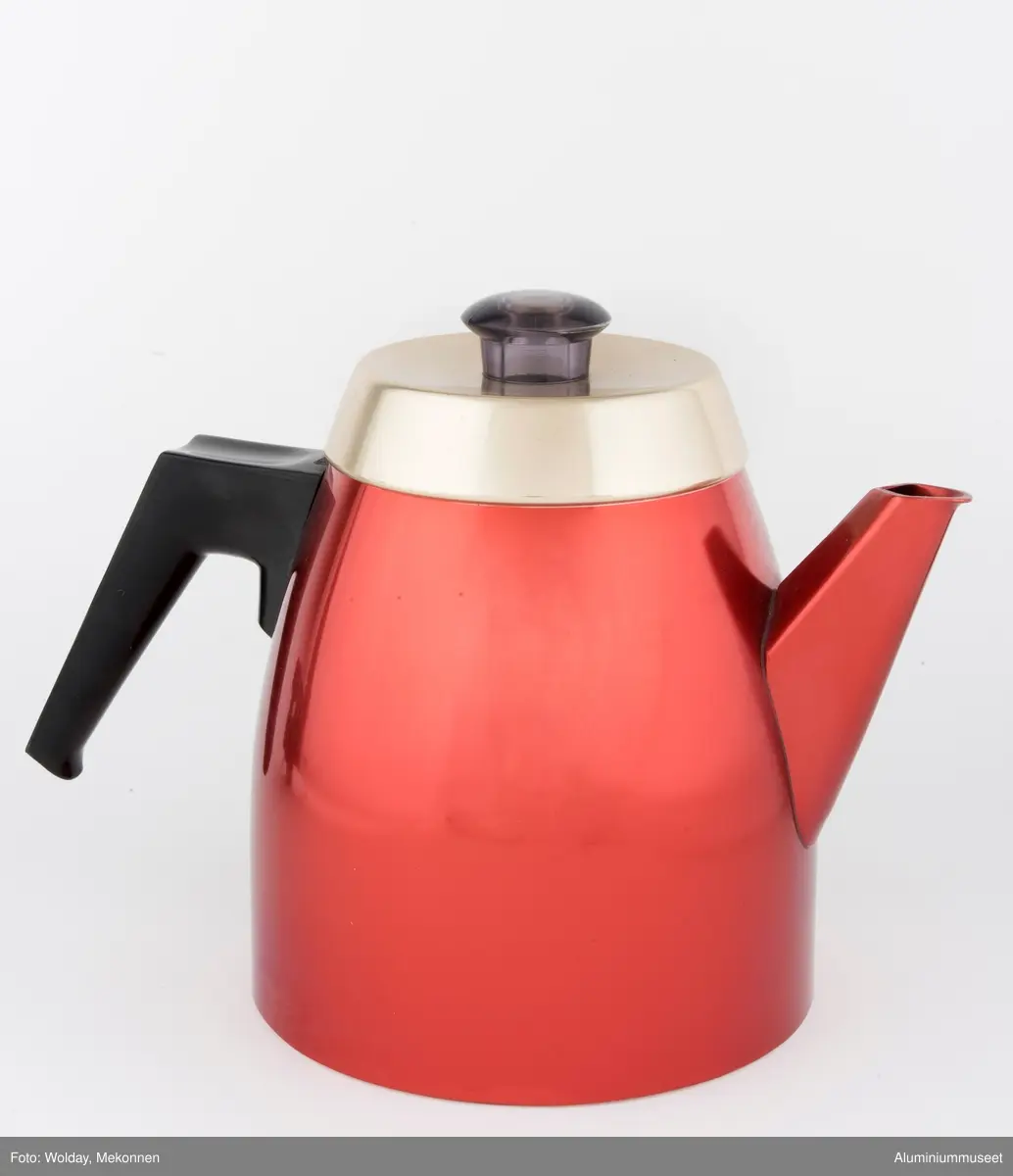 Eloksert kaffekanne med bakelitthåndtak