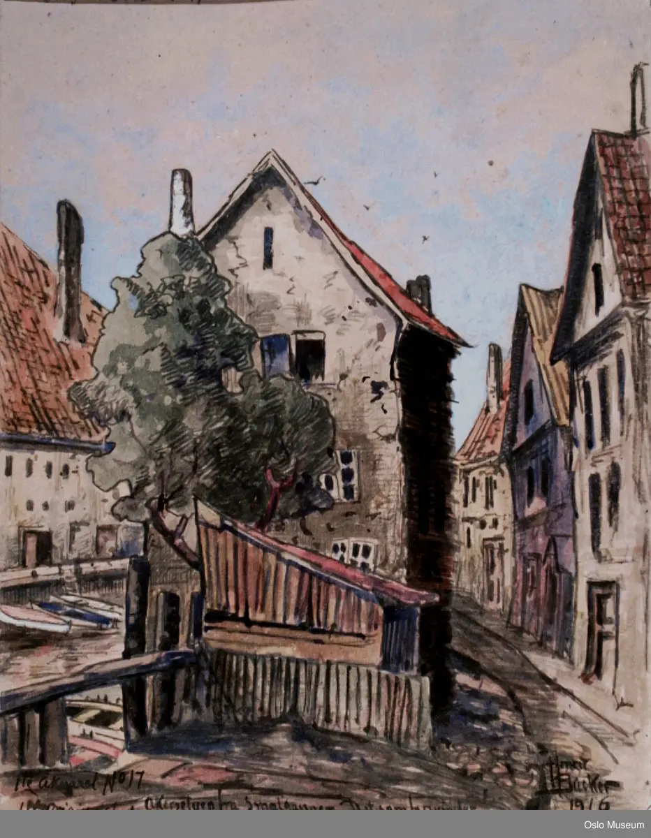 arkitektur, gateløp, skur, pulttak