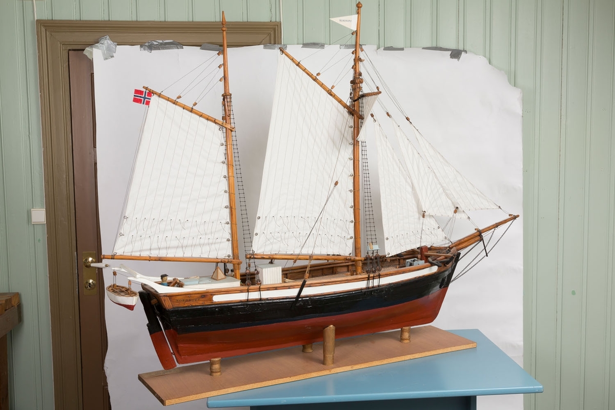 Modell av galeasen "Nordkapp".