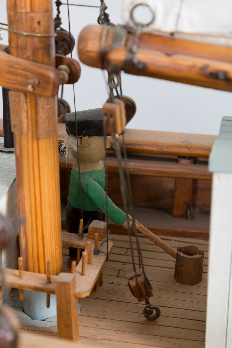 Modell av galeasen "Nordkapp".