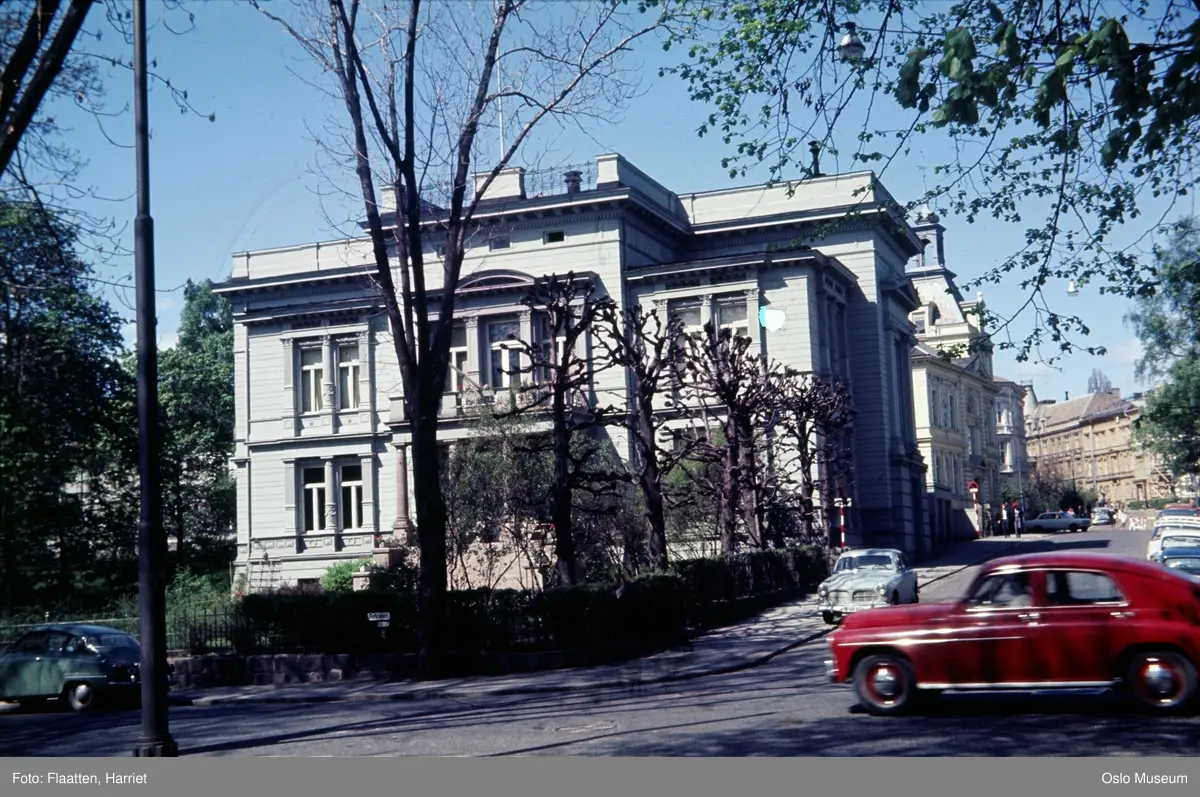 gatekryss, biler, villaer, hage, bygårder