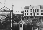 Utställning i Vetlanda år 1907 i Samrealskolan.