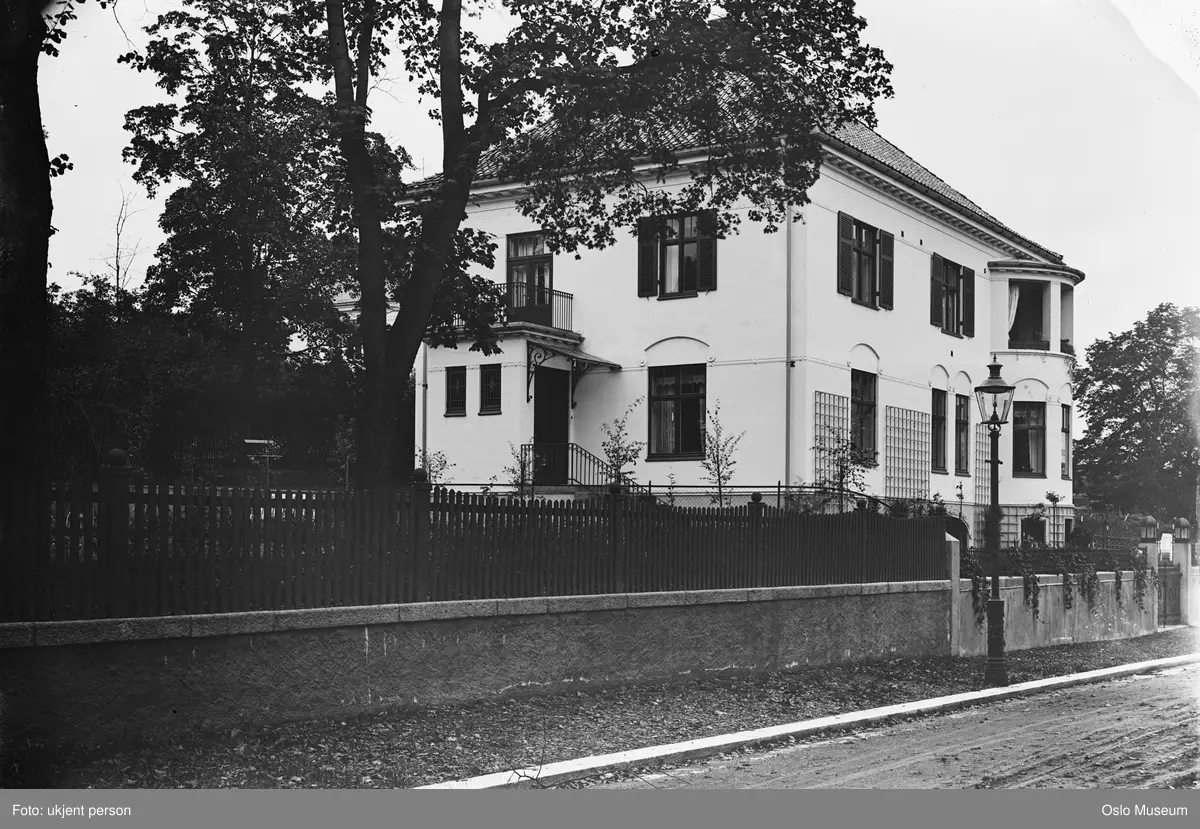 gate, villa, hage, gjerde