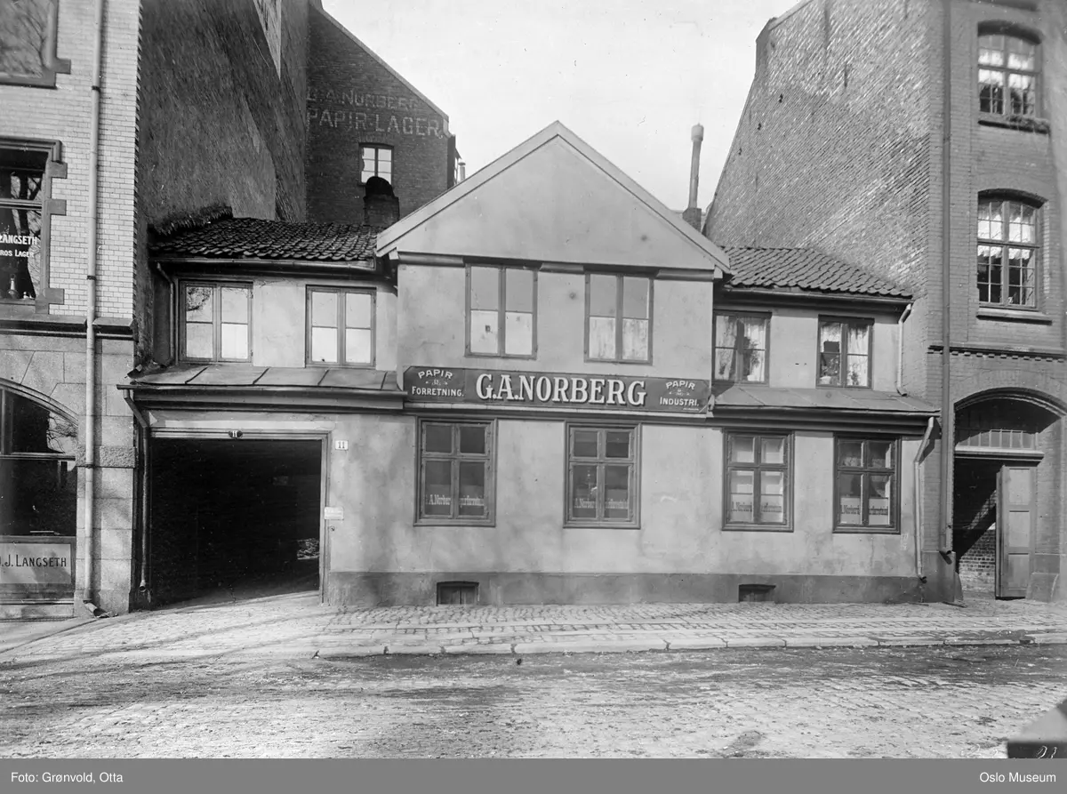 bygård, Posthusgården, G.A. Norberg papirforretning