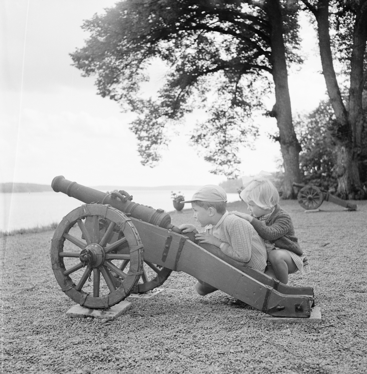 Slottsparken, Skoklosters slott, Skoklosters socken, Uppland 1953