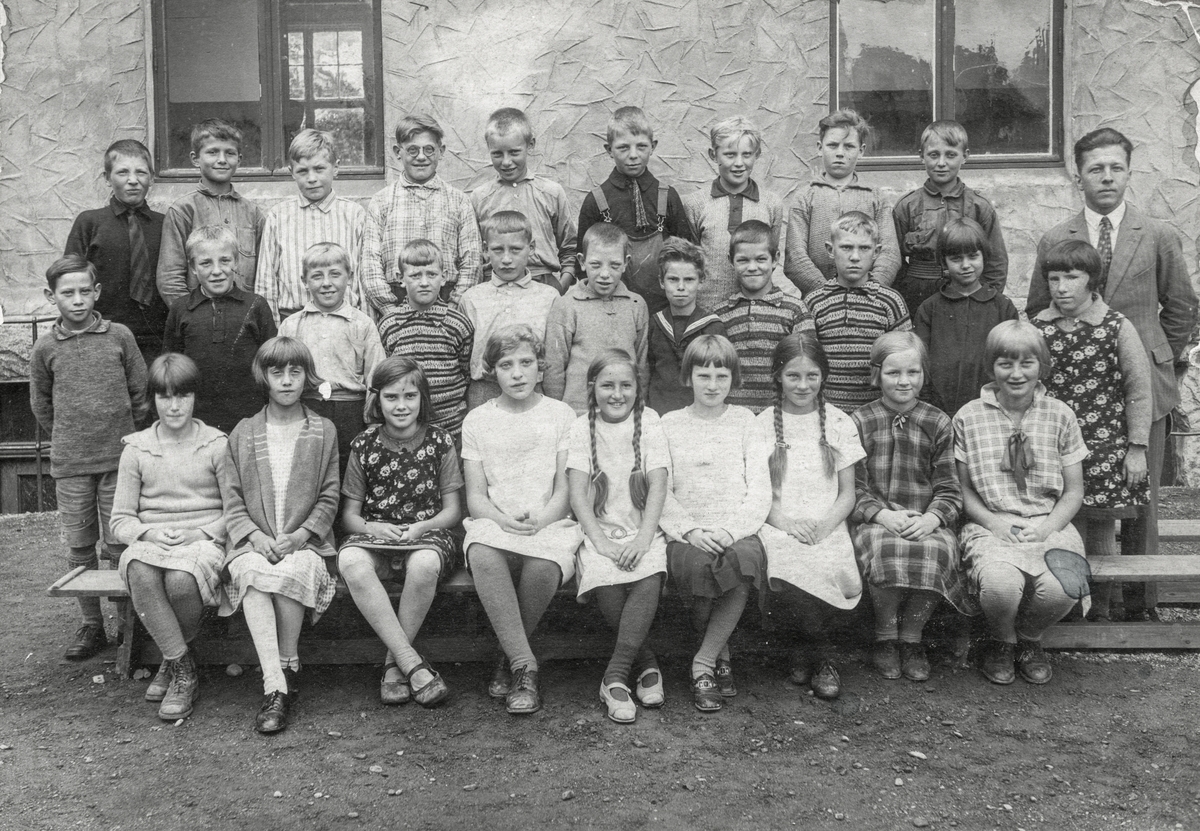 Skuleklasse på Odda barneskole