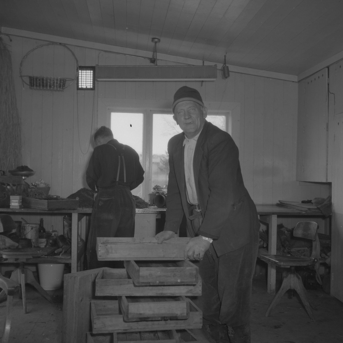 Jernbanens gartneri14.5.1955. Sverre Sevaldsen.