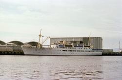 Skoleskipet MS Gann, tidligere nattruteskipet MS Sandnes.