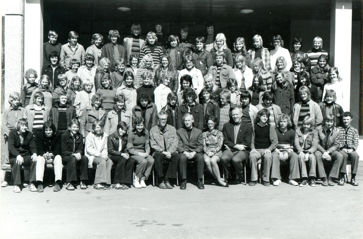 Avgangsklassane ved Gol ungdomsskule 1973.
1. rekkje frå v.: Ole Engebakken, Knut Harald Langehaug, Rune Grøndalen, Kirsten Nymoen, Berit Spildrejorde, Ingrid Hagen, lærar Per Steinar Haande, rektor Jens By, lærar Margarethe L'Orange, lærar Sverre Bakken, Thor Gunnar Elle, Ola Terje Moberget, Engebret Ole Fekene, Erik Jordheim, Ola Langehaug.
2. rekkje frå v.: Gunnar Viko, Leif Otto Moen, Knut Langehaug, Ruth Totland, Inger Bente Brenn, Per Henrik Bakke, Gunnar Brønstad, Aslak Golberg, Wilhelm Wøllo, Olav Arne Løstegård, Ove Øystein Magnetun, Jan Erik Svingen, Halvard Stensrud, Hans Nibstad.
3. rekkje frå v.: Sissel Karin Hagen, Tora Nymoen, Anne Marie Markegård, Gunvor Anne Rusten, Torgeir Østro, Berit Rustberggaard, Herborg Rust, Liv Berit Haugen, Anne Grethe Pedersen, Anne Karin Bjørnebråten, Randi Marie Skredegård, Astrid Fjæren, Vita Simon, Jorunn Gerd Bry, Lisbeth Jordheim, Gerd Bråthen.
4. rekkje frå v.: Kjell Sørbøl, Olav Huso, Laila Inger Brenn, Bjørg Bakken, Liv Brentebråten, Kjersti Flaathen, Gerd Stensgård, Guri Wenche Kinneberg, Kirsten Marie Svingen, Ove Fekene, Astrid Markegård, Kari Eidnes, Lisbeth Langehaug, Randi-Helen Lirhus, Else Oddfrid Frøholm.
5. rekkje frå v.: Svein Storla, Oddgeir Frøysok, Harald Knaldre, Knut Norvald Grøthe, Vidar Haugo, Bjarne Hodnungset, Nils Ove Roe, Unni Nibstad, Inger Berit Storeskar, Åsmund Frøysok, Torstein Brøto, Dag Bøthun, Knut Terje Venås.
6. rekkje frå v.: Kjell Ove Berg, Lars Markegård, Iver Svare, Nils Einar Haugstad.