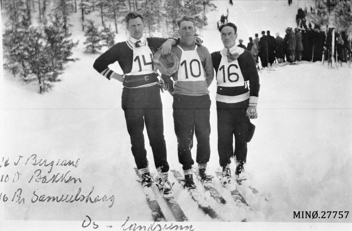 Deltagere på landsrenn i hopp på Os