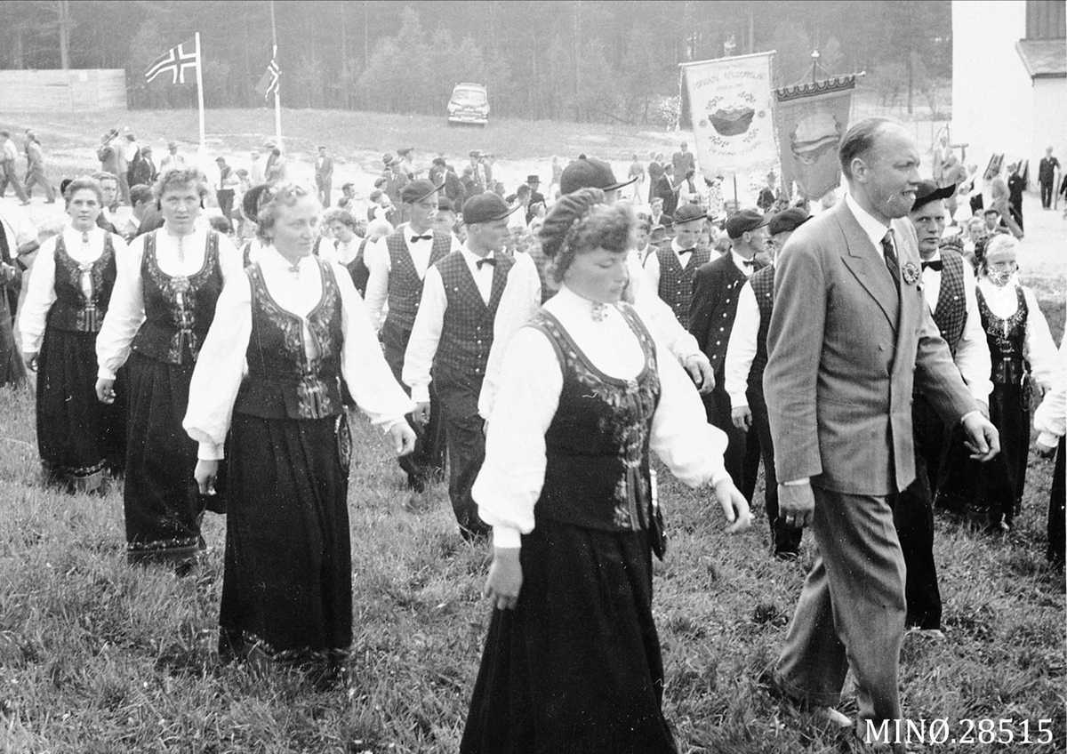 Landsstevne i Noregs Ungdomslag på Tynset 1957, opptog