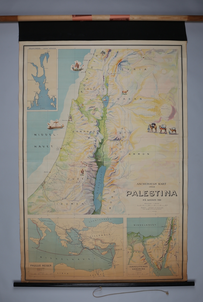 Geografisk framstilling av bibelskehendelser.