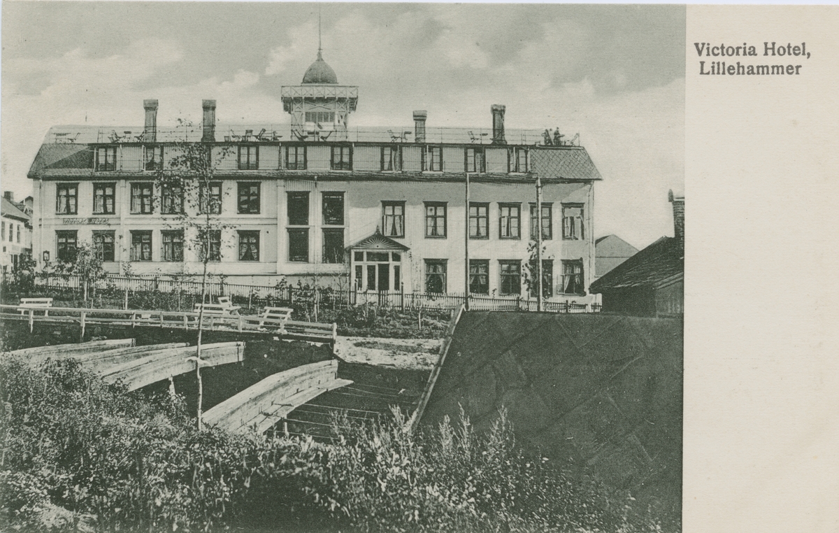 Repro: Victoria hotel, postkort.