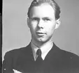 F6 Karlsborg 1948. Fänrik Sjöstrand. Albumet är en del av en donation från Karl-Axel Hansson, Karlsborg. Förteckning över hela donationen finns i albumet samt som Word-dokument.